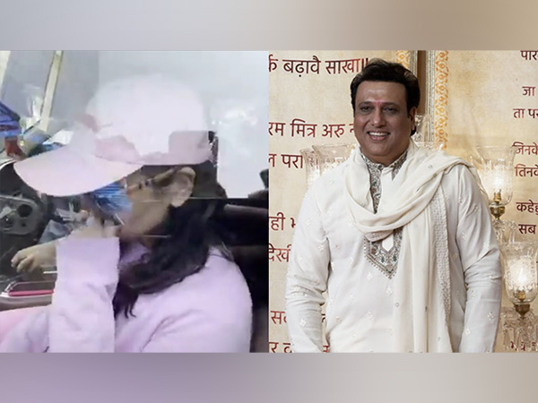 Govinda's daughter Tina Ahuja arrives at hospital (Photo/ANI)