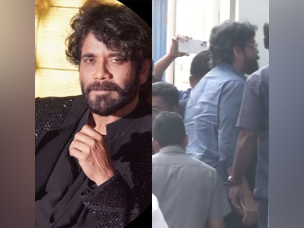 Nagarjuna Akkineni(Photo/X@nagarjuna), Nagarjuna reaches at  Nampally special court (Image source/ANI)
