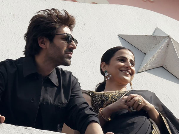 Actors Vidya Balan and Kartik Aaryan (Image source: ANI)
