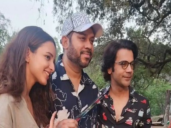  Triptii Dimri, Raaj Shaandilyaa and RajKummar Rao (Image Source: Instagram@RaajShaandilyaa)
