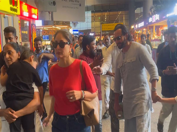 Stars Kareena Kapoor Khan and Saif Ali Khan (Image source: ANI)
