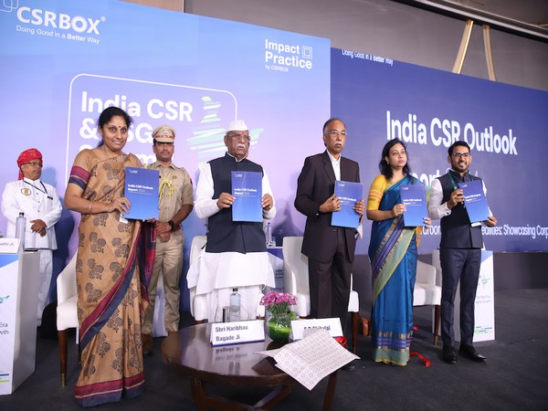  Haribhau Bagade, Governor of Rajasthan, launches India CSR Outlook Report with leaders from Infosys and Government of India
