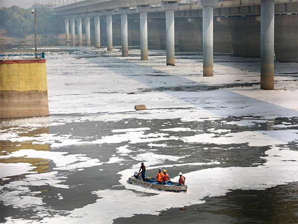 Delhi Lieutenant Governor VK Saxena shared pictures of toxic froth in Yamuna (Photo/X:LtGovDelhi)