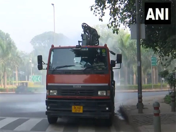 Visuals from Man Singh Road Area (Photo/ANI)