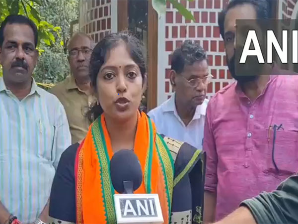 BJP candidate Navya Haridas during her campaign (Photo/ANI)