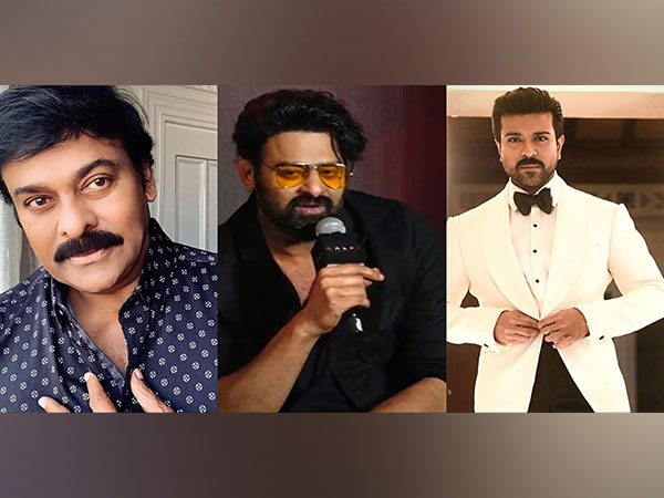 Chiranjeevi (Photo/instagram/@chiranjeevikonidela), Prabhas (Image source/ANI), Ram Charan (Image source: Instagram @alwaysramcharan)