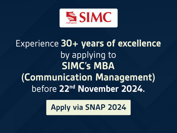 Join 30 + Years of Excellence: Apply for SIMC’s MBA in Communication Management via SNAP Before November 22