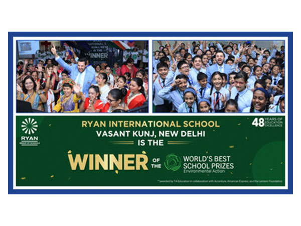 Ryan International School, Vasant Kunj celebrates winning the World’s Best School Prize for Environmental Action 2024