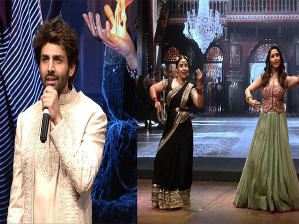 Kartik Aaryan, Vidya Balan, Madhuri Dixit (Image source/ANI) 