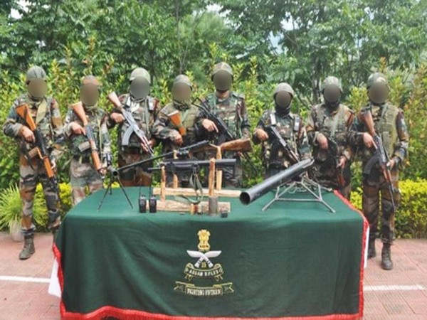 Spearcorps with sezied war-like weapons from a prior seizure  (Photo/ @Spearcorps) 