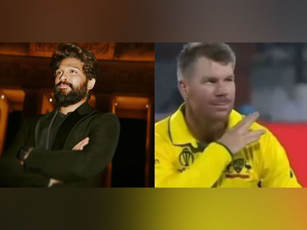  Allu Arjun, Australian batting legend David Warner (Image Source: Instagram@AlluArjun)