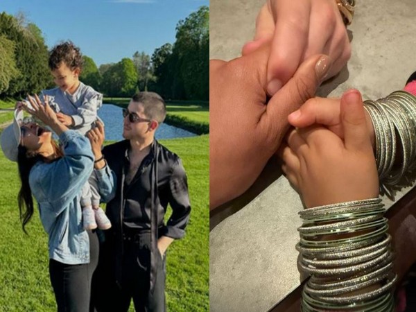 Priyanka Chopra, Malti Marie, Nick Jonas (Photo/Instagram/@priyankachopra)