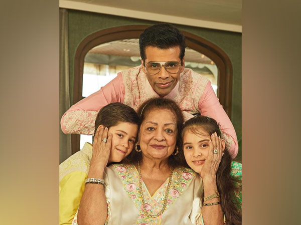 Director Karan Johar and his family (Image source: Instagram)