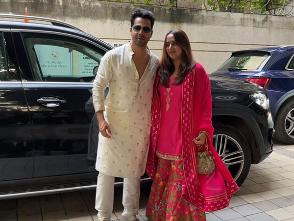 Varun Dhawan, Natasha Dalal (Photo/ANI)
