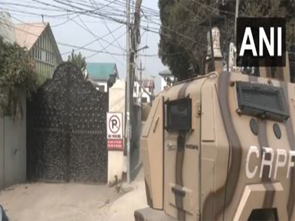 Heavy firing in the Khanyar area of Srinagar as security forces conducted cordon and search operations (Photo/ANI)