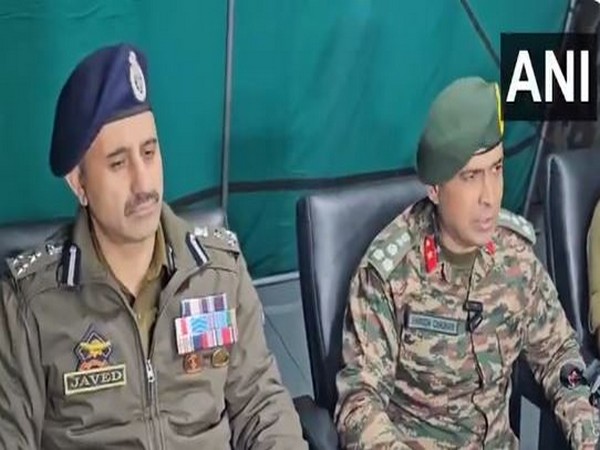 Javid Ahmad Matoo, DIG South Kashmir Range and Brigadier Anirudh Chauhan, Commander 2 Sector RR (Photo/ANI)
