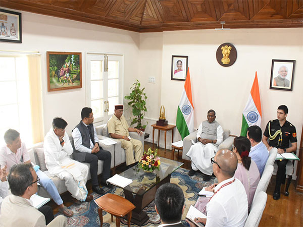 Governor Acharya meets VCs of Central and State Universities of Manipur (Photo/ANI)