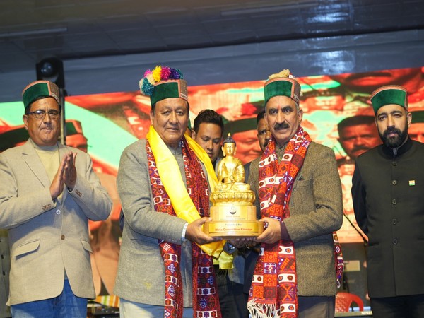 Himachal Chief Minister presides over closing ceremony of Kinnaur Mahotsav (Photo/ANI) 