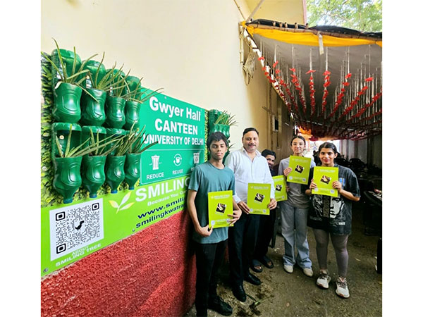 DU's Gwyer Hall Canteen Goes Green With Vertical Gardens by Smiling Tree’s Aarav and Alina Kwatra