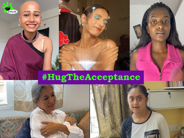Influencers participating in the #HugTheAcceptance campaign 