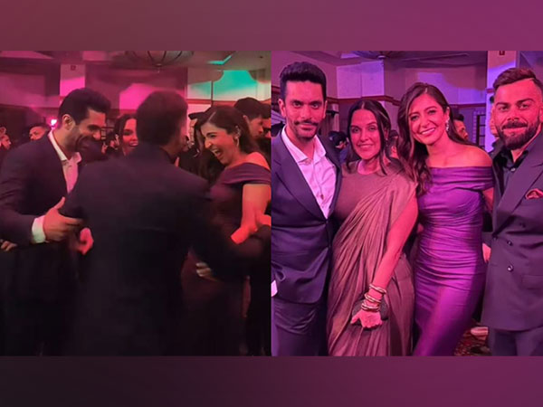 Virat Kohli, Anushkha Sharma with Angad Bedi and Neha Dhupia (Photo/instagram/@angadbedi)