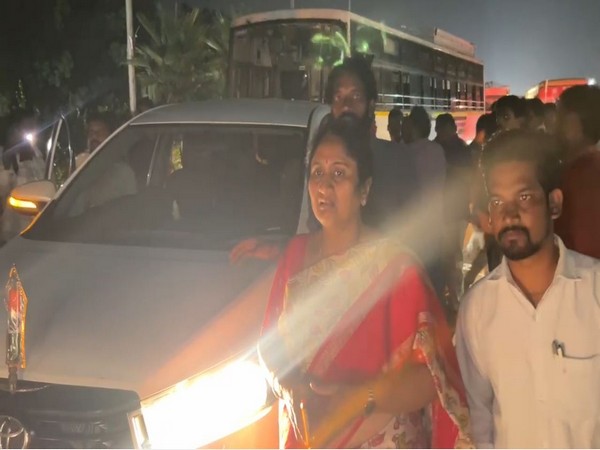 Andhra Pradesh Minister S Savitha at the incident (Photo/ANI)