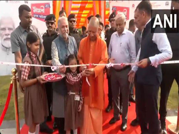 Uttar Pradesh Chief Minister Yogi Adityanath inaugurating the event. (Photo/ANI)