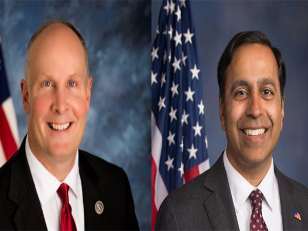 US Lawmakers John Moolenaar (left) and Raja Krishnamoorthi (right) (Photo Credit: X/@RepMoolenaar/@@CongressmanRaja)