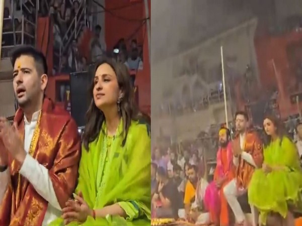 Parineeti Chopra, Raghav Chaddha (Photo/Ganga seva nidhi varanasi)