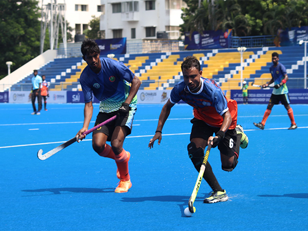 Hockey Jharkhand and Hockey Gujarat in action during Senior National Championship (Image: HI)