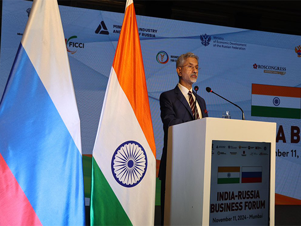 EAM Jaishankar speaking at the India-Russia Business Forum (Photo/@DrSJaishankar)