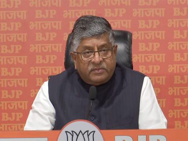 Bharatiya Janata Party (BJP) MP Ravi Shankar Prasad (Photo/ANI)