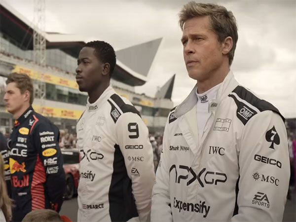 Brad Pitt in a still from 'F1' teaser (Image source: YouTube/ @WarnerBrosPictures)