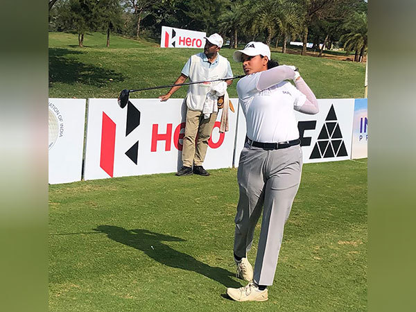 India golfer Hitaashee Bakshi in action during 14th leg of Women’s Pro Golf Tour (Image: WPGT)