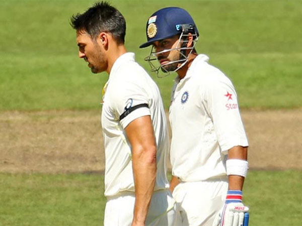 Virat Kohli and Mitchell Johnson. (Photo- X)