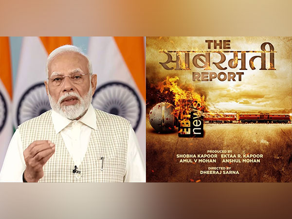 Prime Minister Narendra Modi (File Photo/ANI), The Sabarmati Report poster (Photo/Instagram@vikrantmassey) 