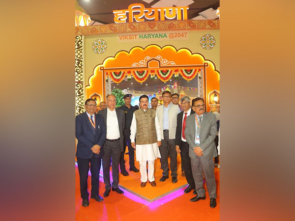 Haryana Minister Rao Narbir Singh at international trade fair (Photo/ANI)