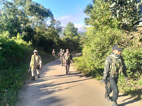 Security forces conduct area domination exercise in Manipur (Photo/@manipur_police)