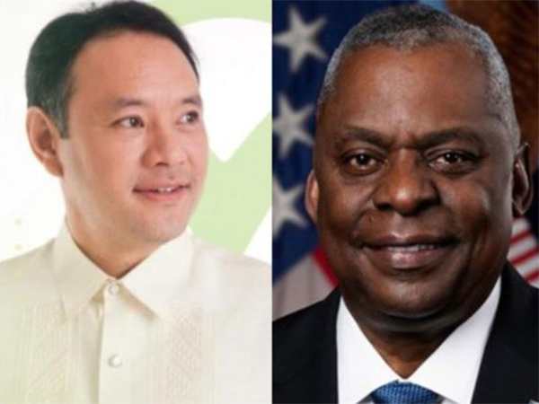 Philippine's Defence Secretary Gilberto Teodoro and US Defence Secretary Lloyd J. Austin III (Photo/ANI/GilbertoTeodoro)