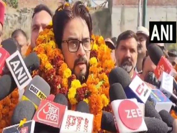 BJP leader and Hamirpur MP Anurag Thakur (Photo/ANI)