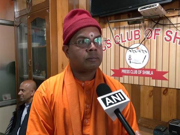 Swami Tanmahimananda, Secretary of the Shimla Ramakrishna Mission Ashram (Photo/ANI)