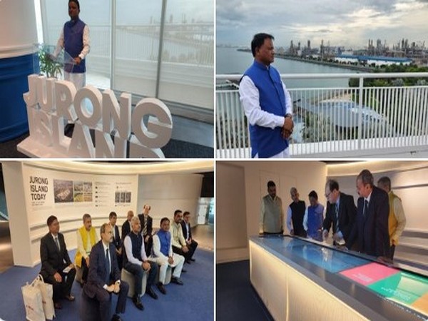 Odisha Chief Minister Mohan Charan Majhi-led delegation in Singapore (Image: X/@MohanMOdisha)