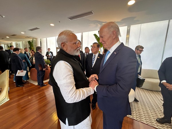 PM Modi met President Biden on Monday at G20 Summit in Brazil. (Photo/X@narendramodi)
