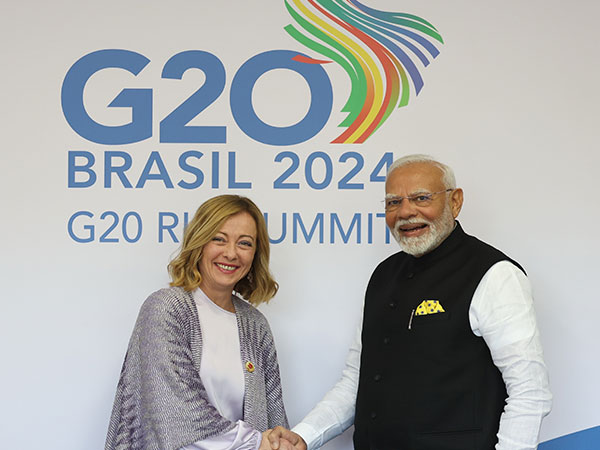 PM Modi with his Italian counterpart Georgia Meloni (Photo/X@narendramodi)