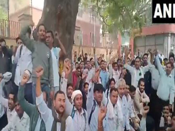 Visual from DTC workers protest (Photo/ANI)