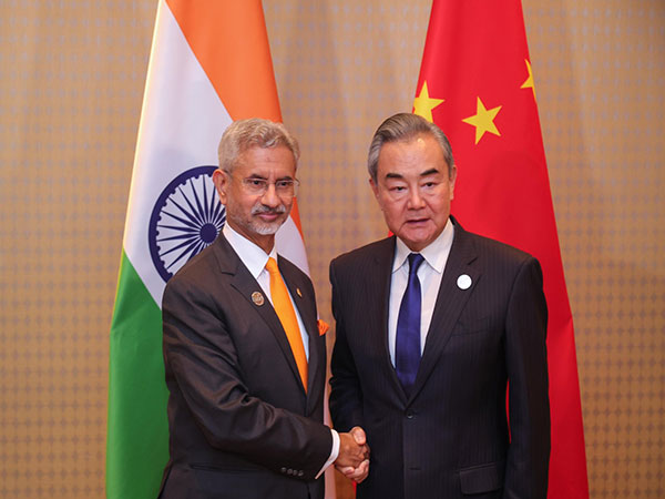 EAM Jaishankar with Chinese Foreign Minister Wang Yi (Photo/X@DrSJaishankar)