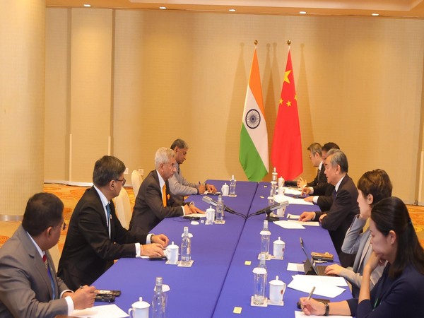 Talks underway between EAM Jaishankar and Chinese Foreign Minister Wang Yi (Photo/DrSJaishankar)