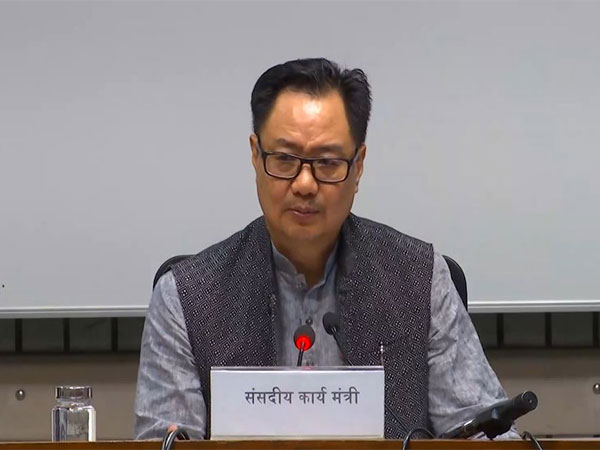 Union Minister of Parliamentary Affairs and Minority Affairs, Kiren Rijiju (Photo/ANI)