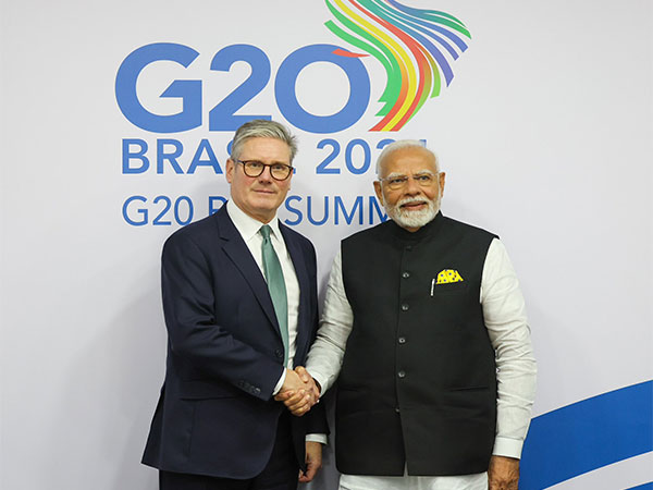 Prime Minister Narendra Modi with Prime Minister of the United Kingdom, Keir Starmer (Image: X@narendramodi)