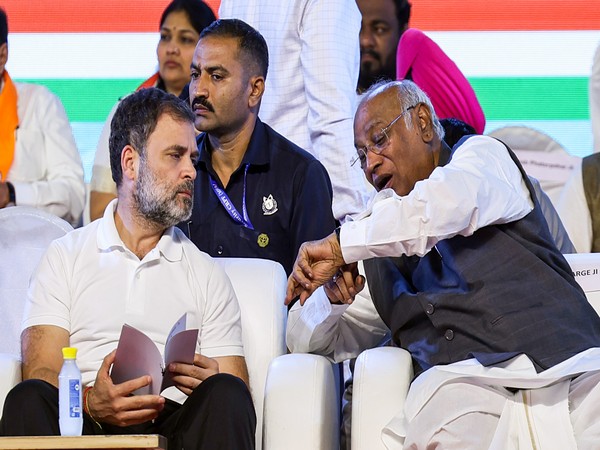 Lok Sabha Leader of Opposition, Rahul Gandhi and Congress President Mallikarjun Kahrge. (File Photo/ANI)